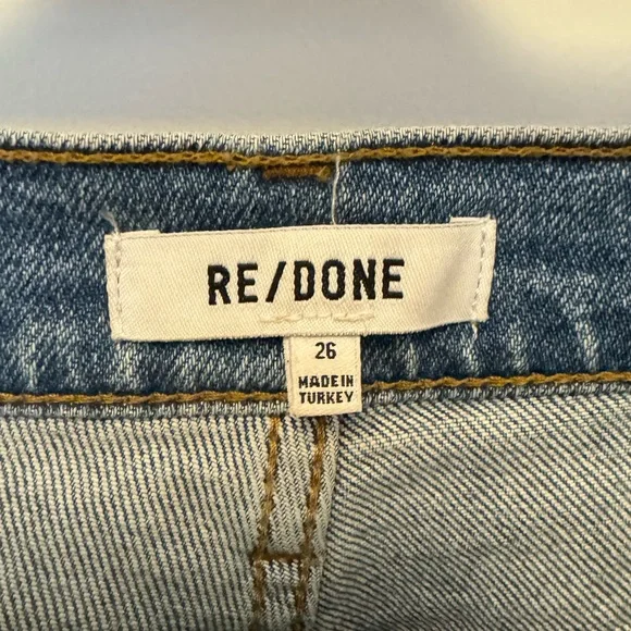 Re/Done Blue Distressed Women's Jeans - Picture 9 of 16